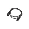 Lanberg | IEC 320 C13 to C14 Cable | CA-C13E-10CC-0018-BK