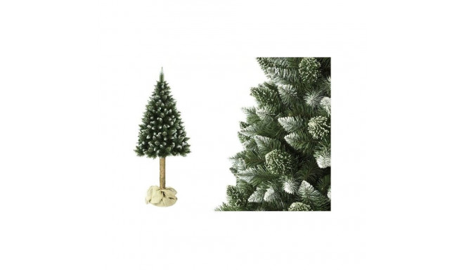 Lean Sport Artificial Christmas Tree Pine on a Trunk Green