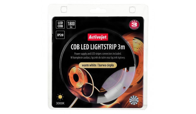 Activejet LED strip 3m (AJE-COB 3m warm)