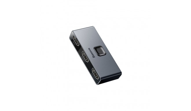 Baseus Switcher Matrix HDMI - 2x HDMI 4K / 30 Hz gray (CAHUB-BC0G)
