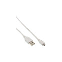 USB kaabel InLine microUSB 1,5m must (31715Q)