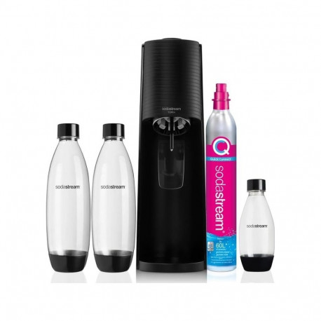 Sodastream Terra Saturator + 3 bottles + gas Black