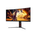 AOC CU34G4Z 34-tolline 3440x1440 1ms 2xHDMI DP USB must/punane
