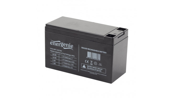GEMBIRD BAT-12V7AH Energenie Rechargeable Gel Battery 12V/7AH