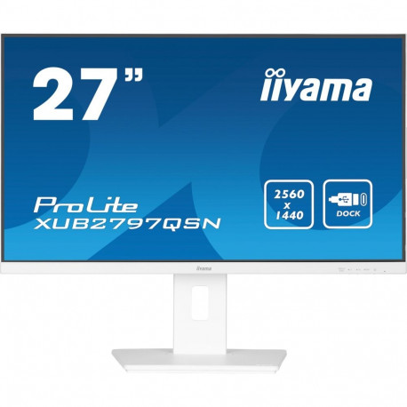 iiyama G-MASTER XUB2797QSN-W2 computer monitor 68.6 cm (27") 2560 x 1440 pixels Quad HD LED White