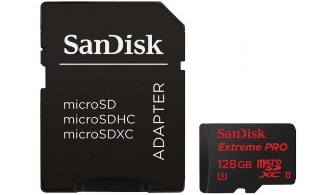 SanDisk карта памяти microSDXC 128GB Extreme Pro A1