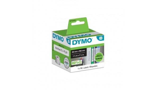DYMO väikesed kangaselk-köitja sildid 38 x 190 mm S0722470