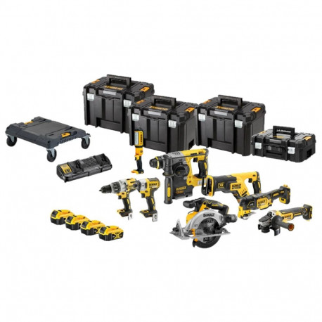 DEWALT 18V tööriistakomplekt DCK853P4T (DCD996 + DCF887 + DCS565 + DCS367 + DCS356 + DCH273 + DCG405