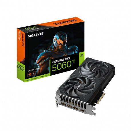 GIGABYTE GeForce RTX 5060 Ti WINDFORCE OC 8G Graphics Card - 8GB GDDR7, 128bit, PCI-E 5.0, 2587MHz C