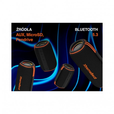 Tracer XtremeBeat TWS Portable Bluetooth Speaker Black 15 W