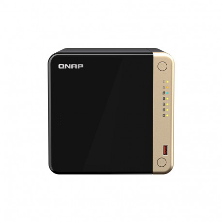 QNAP TS-464 NAS Tower Intel® Celeron® N5095 8 GB DDR4 0 TB QNAP QTS Black