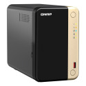 QNAP TS-264 NAS torn Intel® Celeron® N5095 8 GB 0 TB QNAP QTS must, kuldne