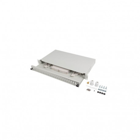 LANBERG kiudoptiline jaotuspaneel 24XSC DUPLEX / 24XLC QUAD 19" 1U, hall, koos tarvikutega