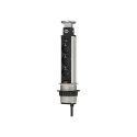 Brennenstuhl Tower Power Alu 3-fold 2m silver / black
