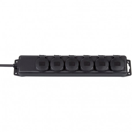 Brennenstuhl IP44 6x Gniazd black