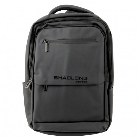 Plecak Miejski Biznesowy USB Kieszeń Na Laptopa Czarny 16L 41cm