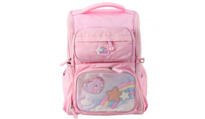 koolikott ükssarvikuga rinnarihm roosa 20L