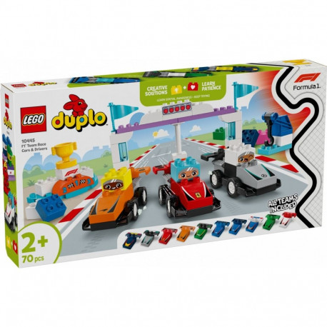 Duplo 10445 F1 võidusõiduautod ja juhid klotsid