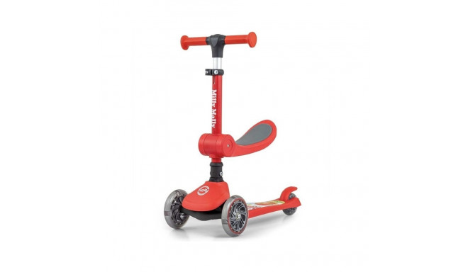Hulajnoga scooter fuzzy red