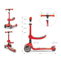 Hulajnoga scooter fuzzy red