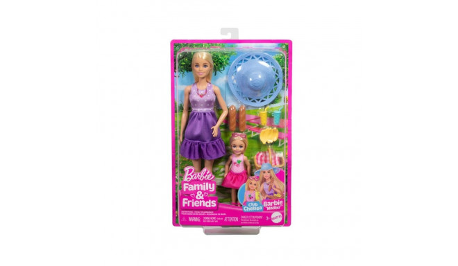 Barbie pere ja sõbrad õed piknikul nukk
