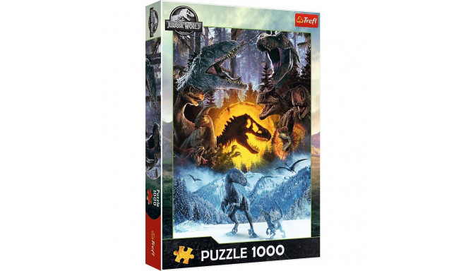 Puzzle 1000 elementów w świecie parku jurajskiego dinozaury