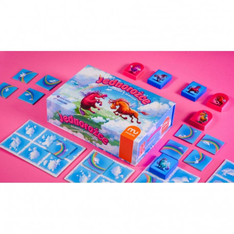 Gra jednorożce. pojedynek w chmurach