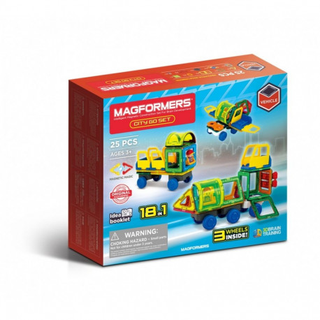Klocki magnetyczne city go set 25 elementów