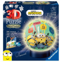 3D pusle helendav kuul minionid