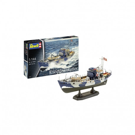 Model plastikowy statek kfk krieg sfischkutter 1/144