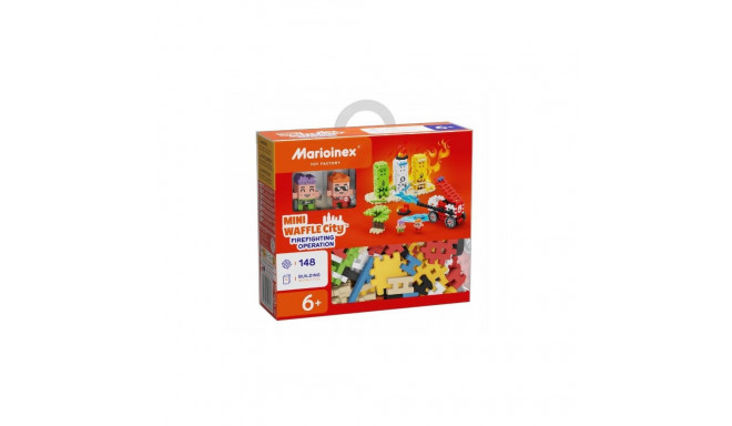 Klocki waffle mini - akcja straĹźacka 148 elementĂłw