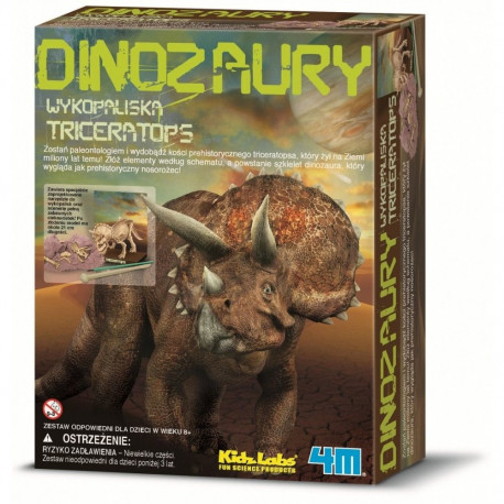 Zestaw naukowy wykopaliska - triceratops