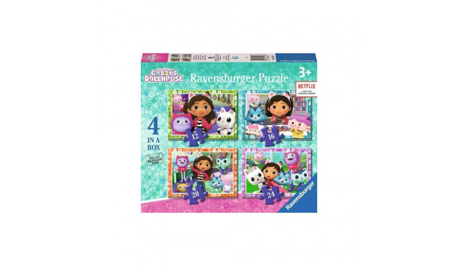 Puzzle 4w1 kassi maja gabi 12/16/20/24 tükki