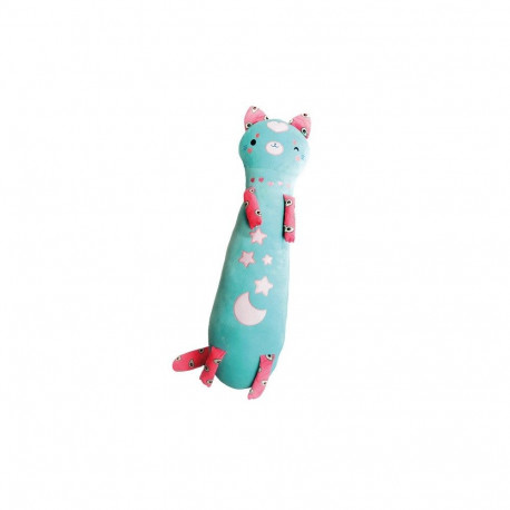 Maskotka momomi kot świecący w ciemności turkusowy 60 cm