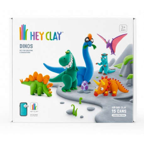 Masa plastyczna hey clay zestaw dinozaury