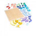 Puzzle drewniane 42 elementy kosmos