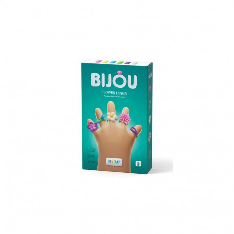 Masa plastyczna hey clay bijou flower rings