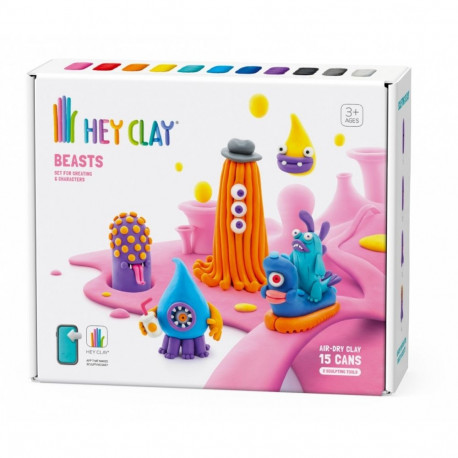 Masa platyczna hey clay bestie 15 puszek