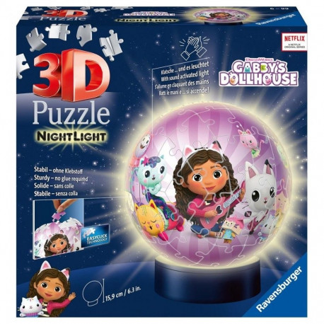 3D pusle helendav kera kassi maja Gabi