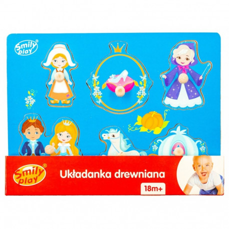 Układanka drewniana kopciuszek
