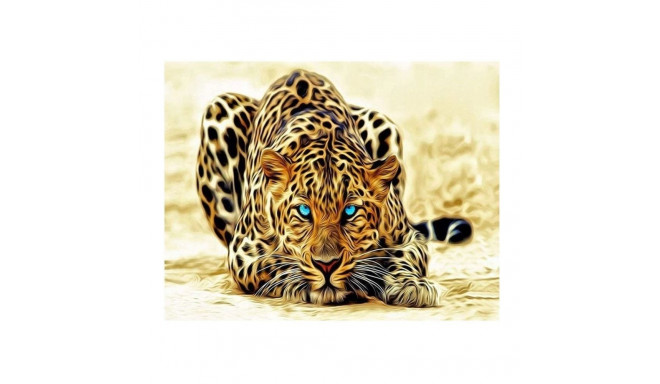 Diamentowa mozaika - leopard