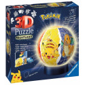 pusle 72 elementi 3D helendav pokemoni kuul