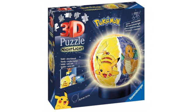pusle 72 elementi 3D helendav pokemoni kuul