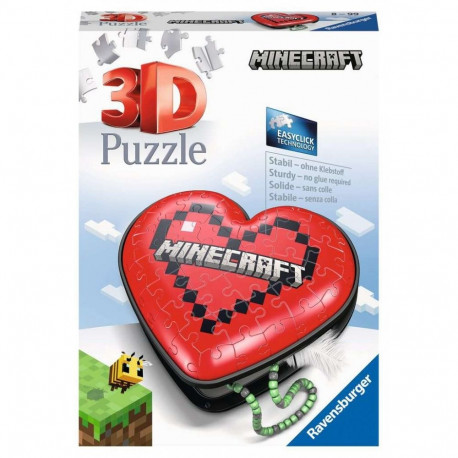 3D pusle 54 elementi Minecraft süda