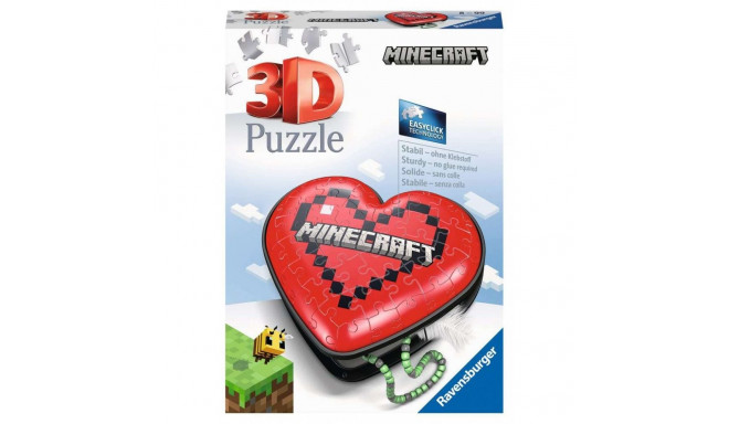 Puzzle 3d 54 elementy minecraft serce