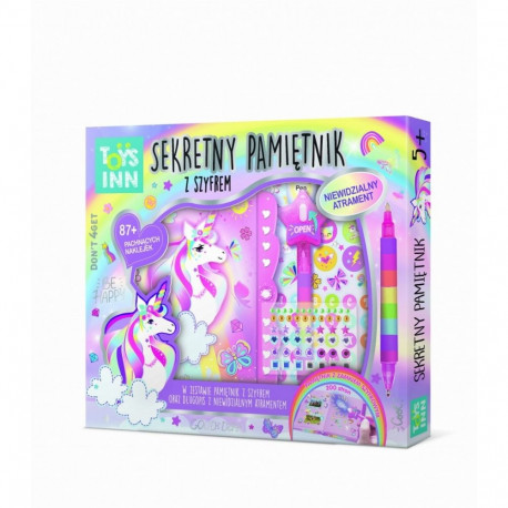 salajane sõnumiga ükssarvik päevik