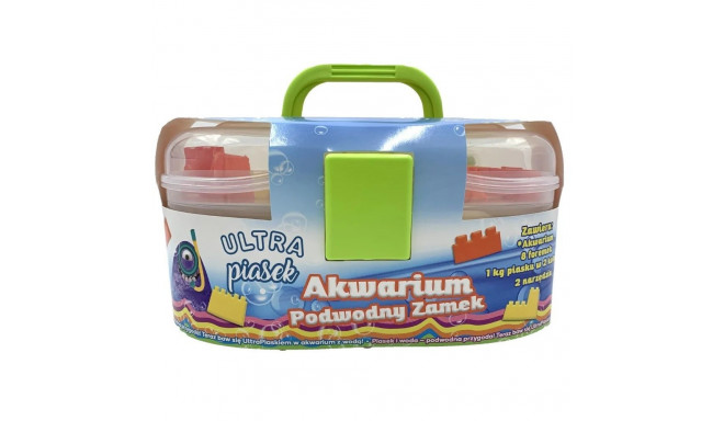 Ultra piasek - walizka zamek 8 foremek + 2 narzędzia