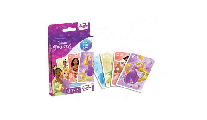 shuffle fun 4in1 Disney printsessid kaardimäng