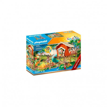 Klocki zestaw z figurkami family fun 71001 domek na drzewie ze zjeżdżalnią