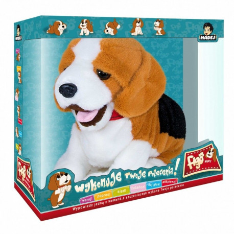 Maskotka interaktywna figo pies reagujący na komendy beagle